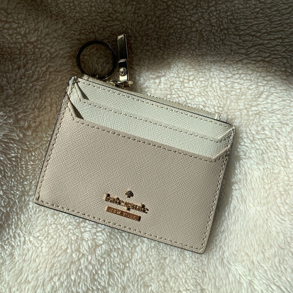Kate Spade Beige and Cream Card Holder - Picture 1 of 7